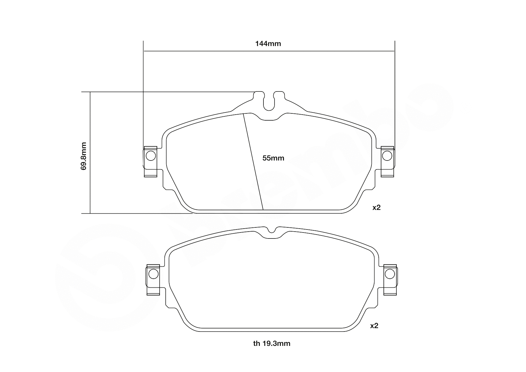 High Performance Brake Pad Set