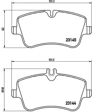 Brake Pad Set, disc brake (P 50 046)