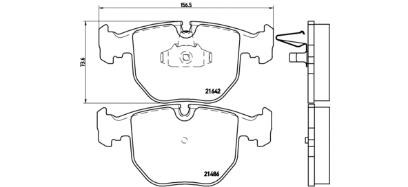 Brake Pad Set, disc brake (P 06 048)