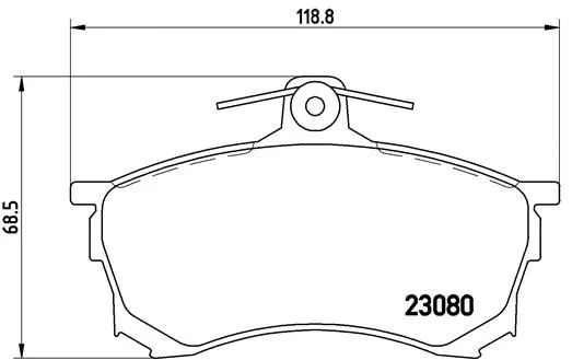 Brake Pad Set, disc brake (P 54 021)