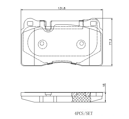 Brake Pad Set, disc brake (P 85 116E)