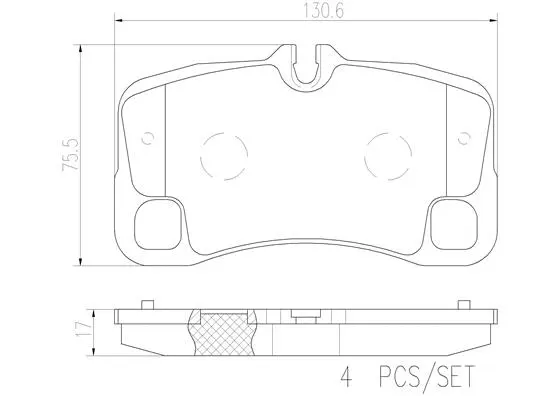 Brake Pad Set, disc brake (P65012N)