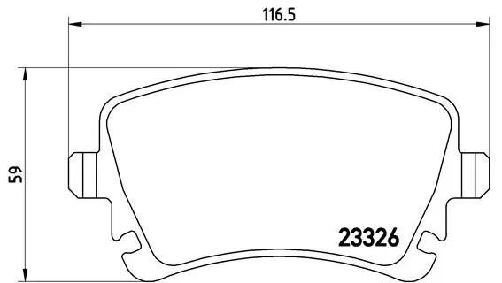 Brake Pad Set, disc brake (P 85 064)