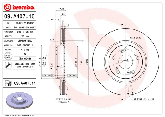 Brake Disc (09.A407.10)