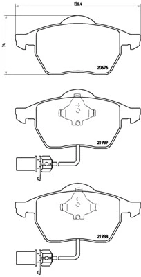 Brake Pad Set, disc brake (P 85 037)