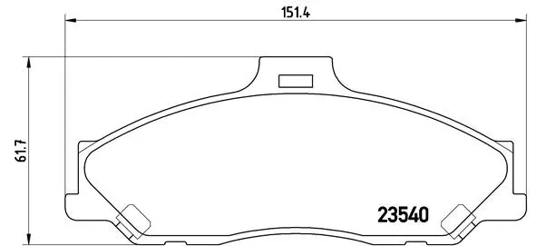 Brake Pad Set, disc brake (P 24 051)