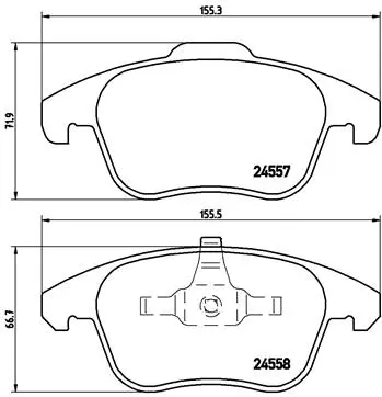 Brake Pad Set, disc brake (P 61 086)