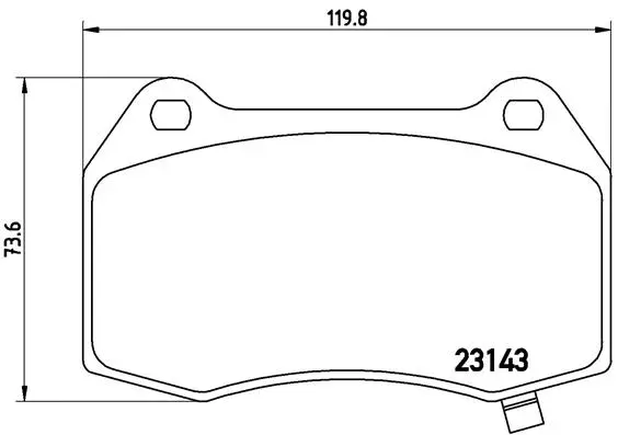 Brake Pad Set, disc brake (P 09 003)