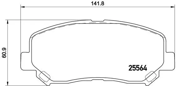 Brake Pad Set, disc brake (P 49 045)