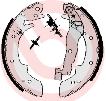 Brake Shoe Set (S 68 511)