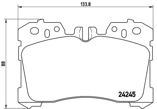 Brake Pad Set, disc brake (P 83 075)