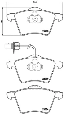 Brake Pad Set, disc brake (P 85 062)