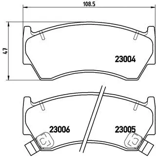 Brake Pad Set, disc brake (P 56 033)