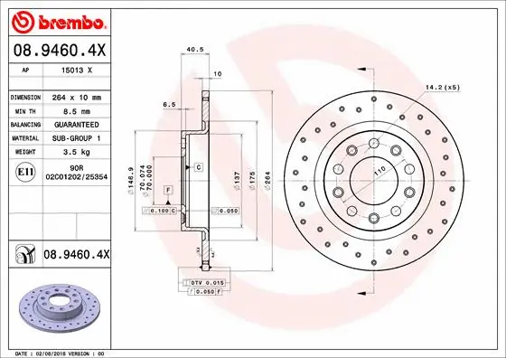 Brake Disc (08.9460.4X)