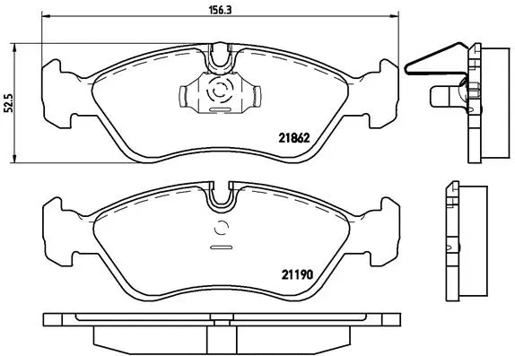 Brake Pad Set, disc brake (P 59 017)