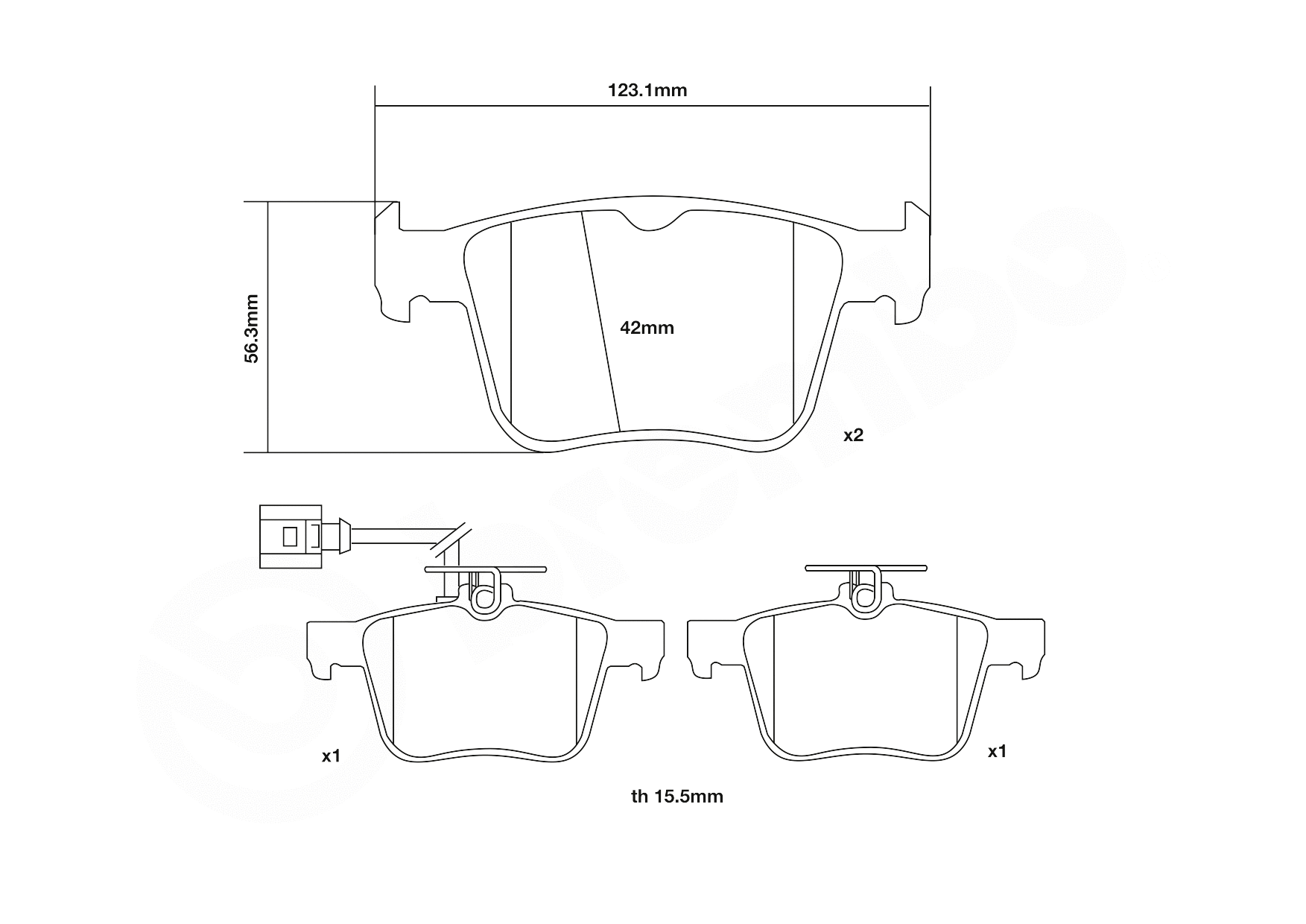 High Performance Brake Pad Set