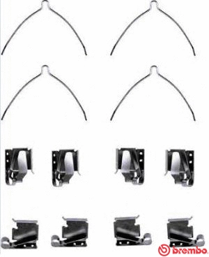 Accessory Kit, disc brake pad (A 02 308)