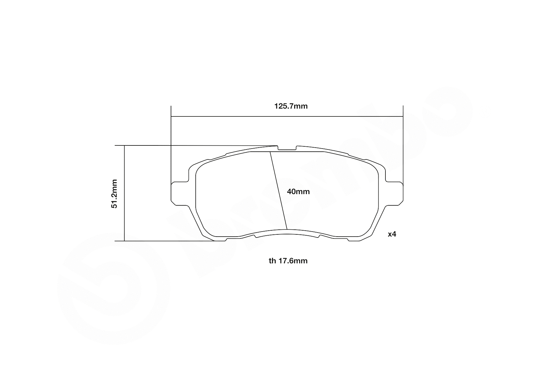 High Performance Brake Pad Set