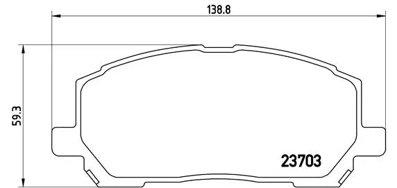 Brake Pad Set, disc brake (P 83 078)