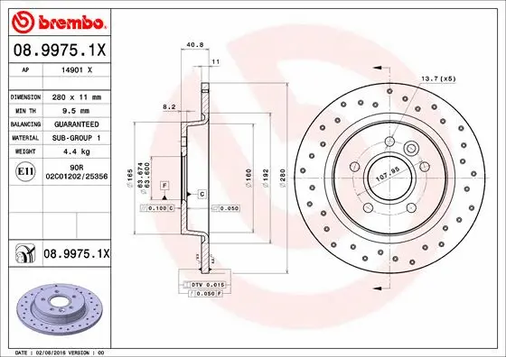 Brake Disc (08.9975.1X)