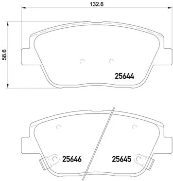 Brake Pad Set, disc brake (P 30 066)