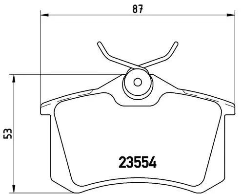 Brake Pad Set, disc brake (P 68 024)