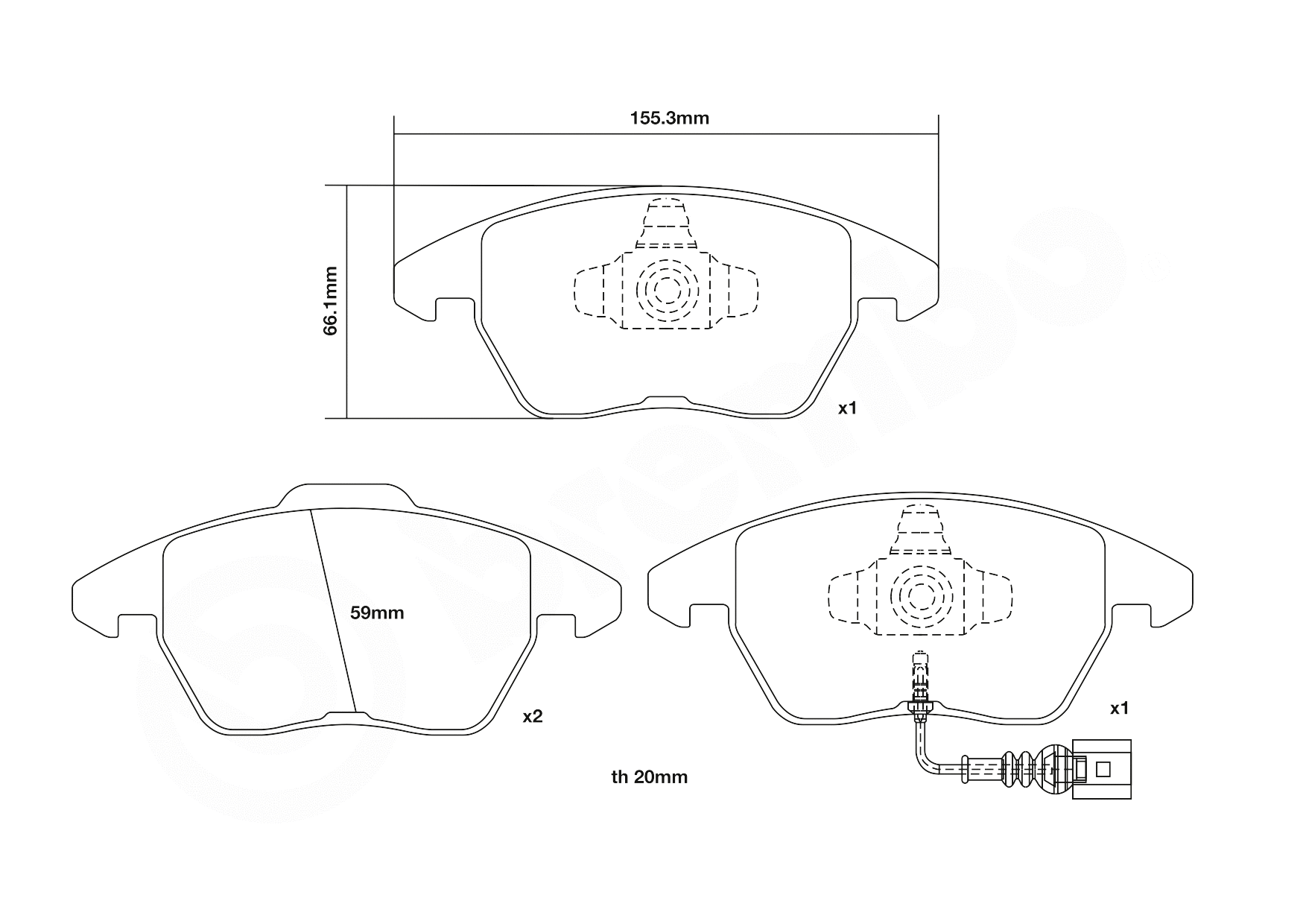High Performance Brake Pad Set