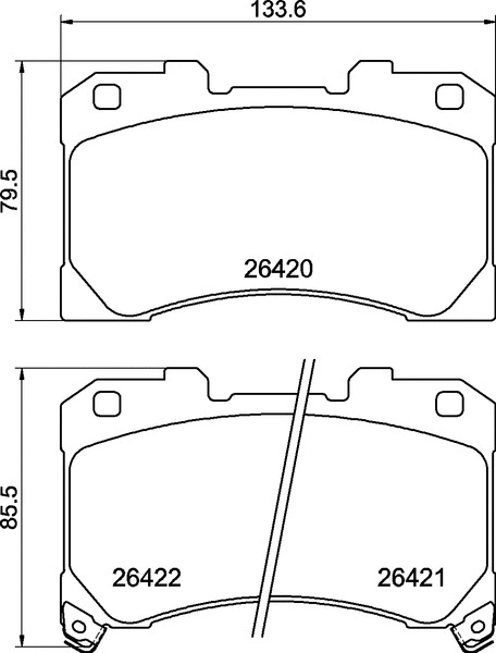 Brake Pad Set, disc brake (P 83 184)
