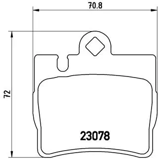 Brake Pad Set, disc brake (P 50 042)