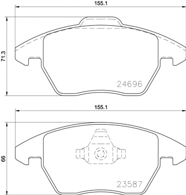 Brake Pad Set, disc brake (P 85 148)