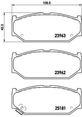 Brake Pad Set, disc brake (P 79 023)