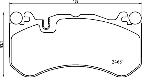 Brake Pad Set, disc brake (P 50 142)