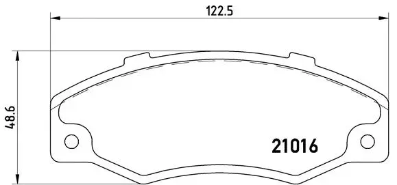 Brake Pad Set, disc brake (P 68 016)