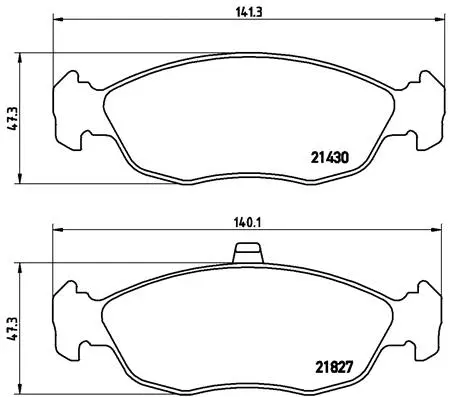 Brake Pad Set, disc brake (P61051N)