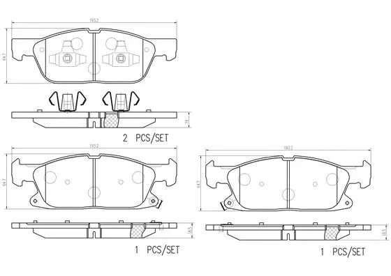Brake Pad Set, disc brake (P 24 223)