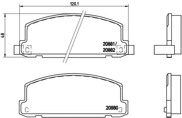 Brake Pad Set, disc brake (P 34 002)
