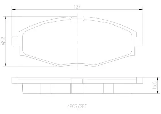 Brake Pad Set, disc brake (P15006N)