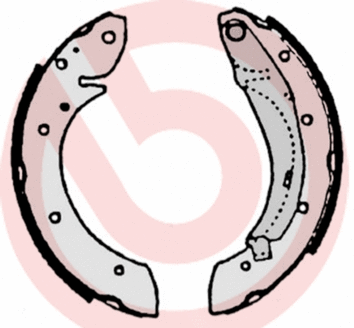 Brake Shoe Set (S 61 522)