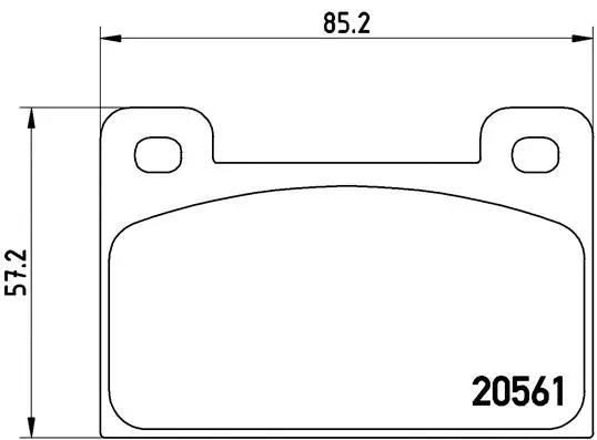 Brake Pad Set, disc brake (P 85 006)