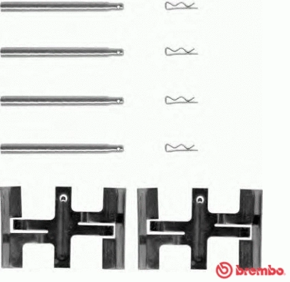 Accessory Kit, disc brake pad (A 02 220)