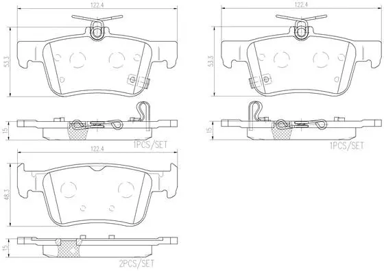 Brake Pad Set, disc brake (P28089N)