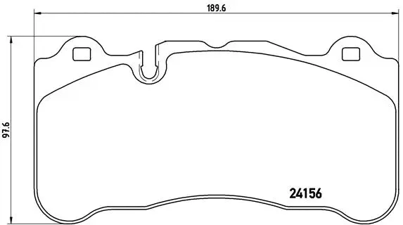 Brake Pad Set, disc brake (P 50 078)