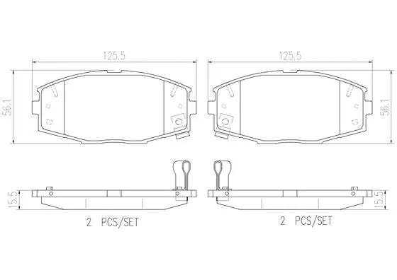 Brake Pad Set, disc brake (P83020N)