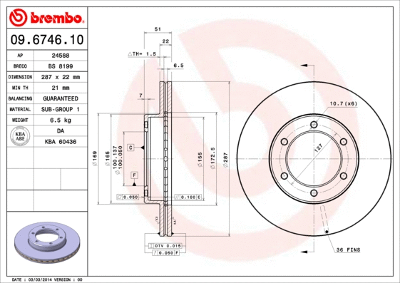 Brake Disc (09.6746.10)