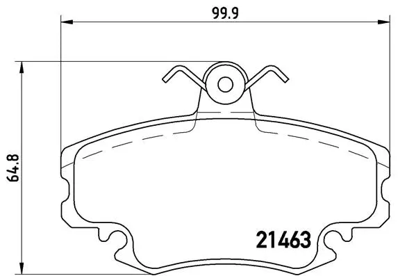 Brake Pad Set, disc brake (P 68 038)