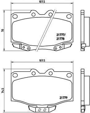 Brake Pad Set, disc brake (P 83 026)