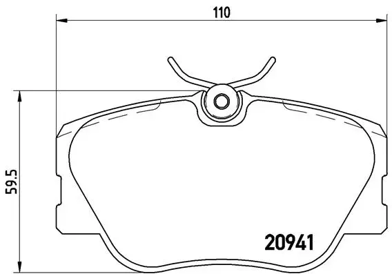 Brake Pad Set, disc brake (P 50 008)