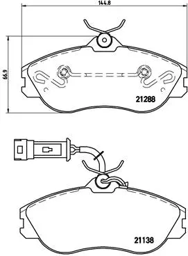 Brake Pad Set, disc brake (P 85 018)