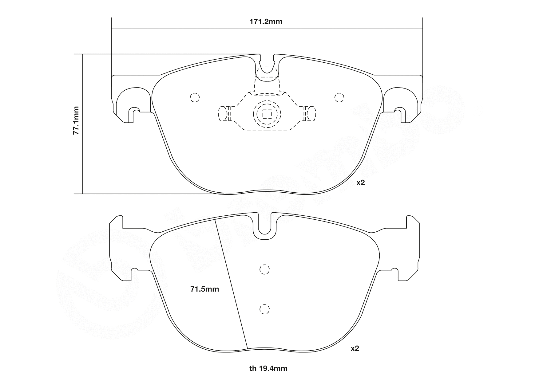 High Performance Brake Pad Set