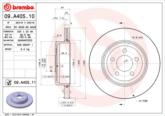Brake Disc (09.A405.10)